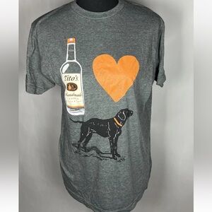TITO'S VODKA  I LOVE DOGS UNISEX T-SHIRT